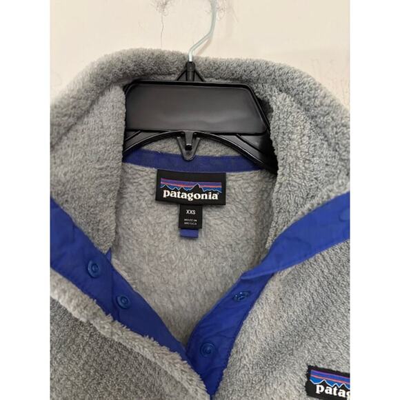 Patagonia Synchilla T-Snap Fleece Pullover Jacket Polartec Gray Womens XXS - Picture 3 of 7